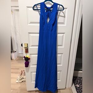 Jill Jill Stuart Blue Women’s Formal V-Neck Dress Gown